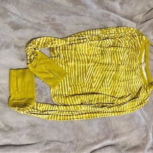 Free movement Chic Yellow Patterned Top